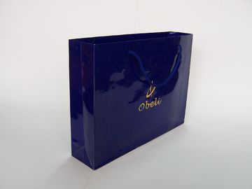 Custom Recycling White Paper Shopping Bags With Handles