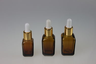 Personalized Amber Essential Oil Glass Bottles 35ML 25ML 15ML with Dropper
