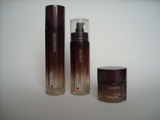 OEM 120ML 35ML 50G 30G ขวดแก้วเครื่องสำอางเปล่าAppliquéสำหรับโลชั่นครีมบำรุงรอบดวงตา