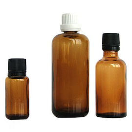 ขวดแก้วน้ำมันหอมระเหยสีอำพัน 100ml 30ml 10ml พร้อมฝาหยด